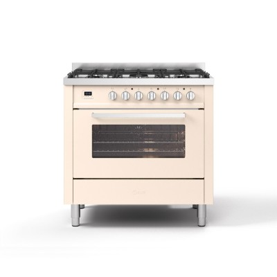 Ilve l09 gas cooker 90 cm antique white - Pro line