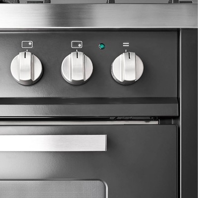 Ilve L12 120 cm Graphit-Gasherd für die Arbeitsplatte – Pro Line