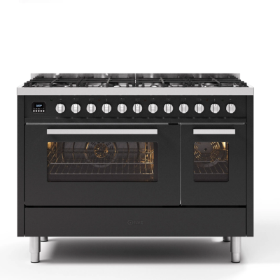 Ilve L12 120 cm Graphite Countertop Gas Kitchen - Pro Line