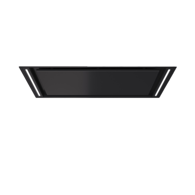 Okap sufitowy do zabudowy Airforce Silhouette Easy Up 100 cm czarny