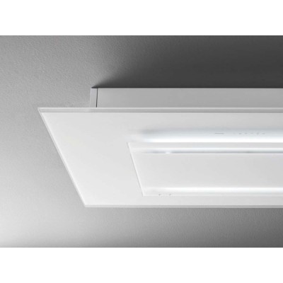 Falmec aura cappa soffitto 120 cm vetro bianco caei20.e0