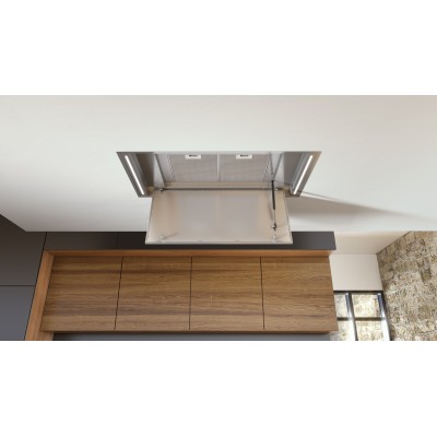 Campana de techo empotrable Airforce Silhouette Easy Up 100 cm acero inoxidable