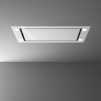 Falmec sirio ceiling hood 90 cm white glass csji90.e2