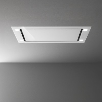 Falmec sirio ceiling hood 90 cm white glass