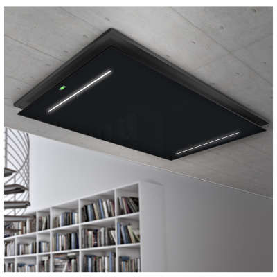 Airforce F207 Easy Up cappa incasso a soffitto 100 cm nero