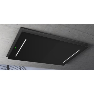 Okap sufitowy do zabudowy Airforce F207 Easy Up 100 cm, czarny