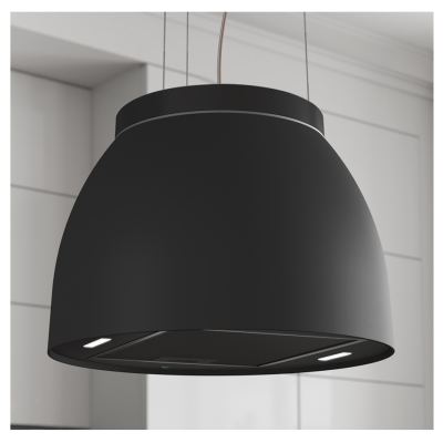 Campana isla circular Airforce Luna 45 cm negro