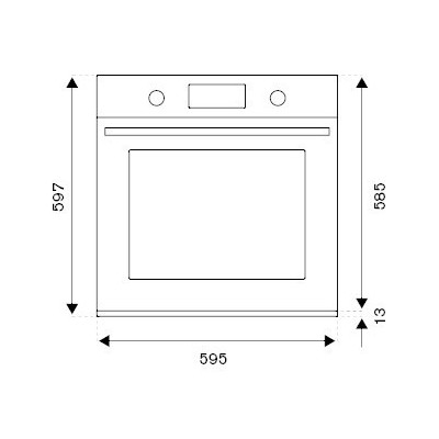 Bertazzoni f6011hervptag built-in steam oven 60 cm ivory - gold