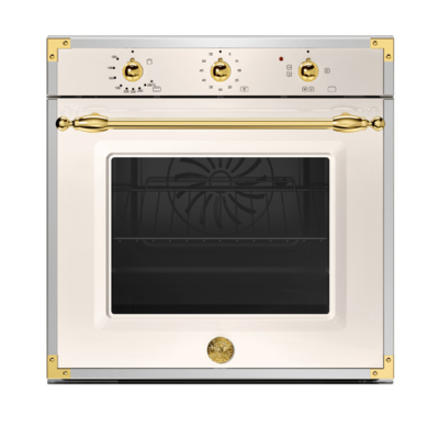 Bertazzoni f605hergkag four à gaz encastrable patrimoine 60 cm ivoire - or