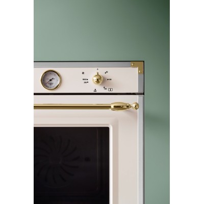 Bertazzoni f609herektag Heritage Einbaubackofen 60 cm Elfenbein – Gold