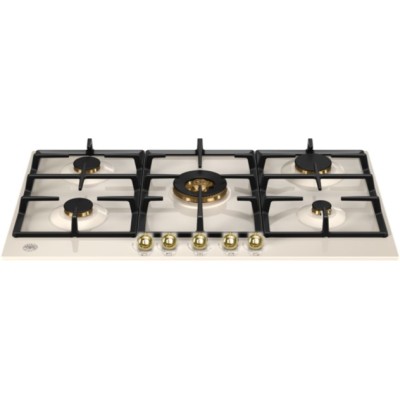 Bertazzoni p905cherag Heritage Gaskochfeld 90 cm Elfenbein – Gold