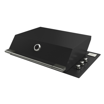 Fulgor fobq 803 g mbk Bbq barbecue a gas da incasso 80 cm nero
