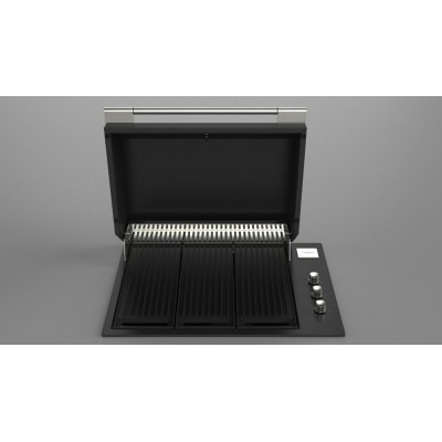 Fulgor fobq 803 g mbk Bbq Einbau-Gasgrill 80 cm schwarz