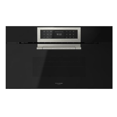 Fulgor fclso 7510 tem bk horno de vapor empotrable 75 cm h 45 vidrio negro