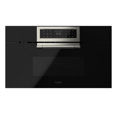 Fulgor fclmo 7510 tem bk forno microonde combinato da incasso 75 cm h 45 vetro nero