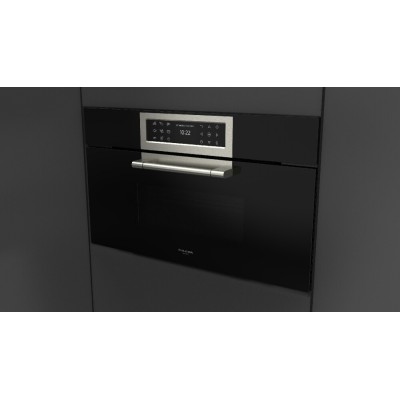 Fulgor fclmo 7510 tem bk four à micro-ondes combiné encastrable 75 cm h 45 verre noir
