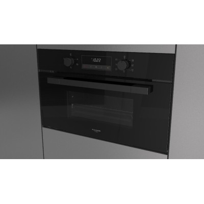 Fulgor Molten 7505 MT GBK Einbau-Dampfbackofen 75 cm H 45 aus schwarzem Glas