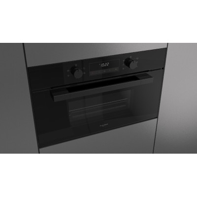 Fulgor Molten 7505 MT GBK Einbau-Dampfbackofen 75 cm H 45 aus schwarzem Glas