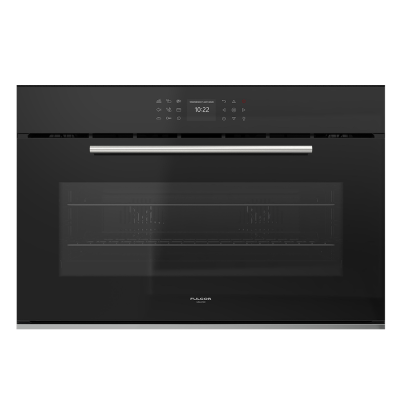 Fulgor fco 9615 tem 2f bk einbaubackofen 90 cm schwarzes glas