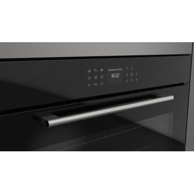 Fulgor fco 9615 tem 2f bk einbaubackofen 90 cm schwarzes glas