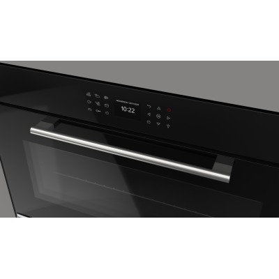 Fulgor fco 9615 tem 2f bk built-in oven 90 cm black glass