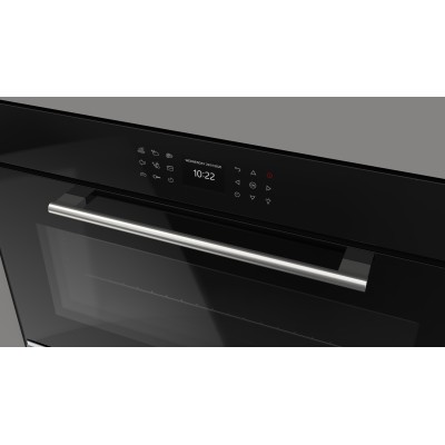Fulgor fco 9615 tem 2f bk horno empotrado 90 cm cristal negro