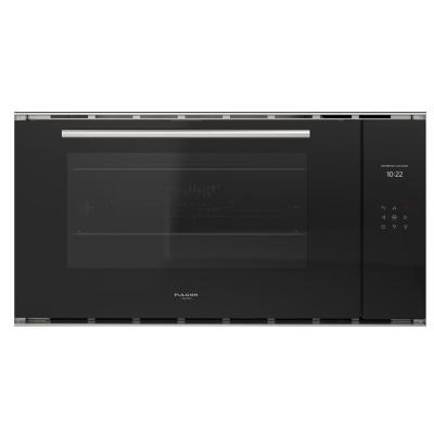 Fulgor fco 9013 tm bk/2 forno da incasso 90 cm vetro nero