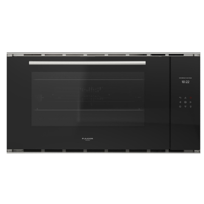 Fulgor fco 9013 tm bk/2 Einbaubackofen 90 cm, schwarzes Glas