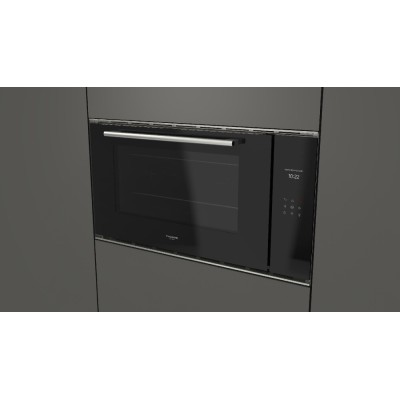 Fulgor fco 9013 tm bk/2 four encastrable 90 cm verre noir