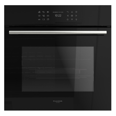 Fulgor fcso 6023 tem bk eingebauter Dampfbackofen 60 cm, schwarzes Glas