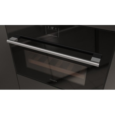 Fulgor fwc 4500 tc fo bk cave à vin encastrable h 45 cm verre noir