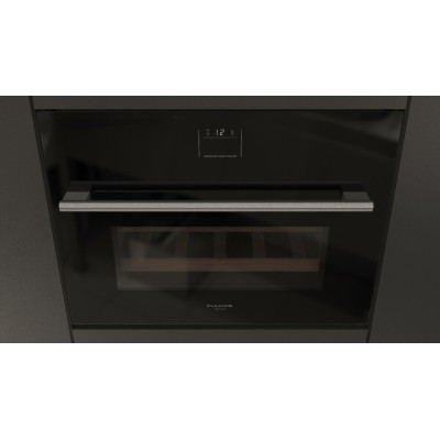 Fulgor fwc 4500 tc fo bk cave à vin encastrable h 45 cm verre noir