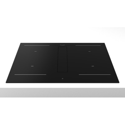 Fulgor fhh 800 id tc bk induction hob with integrated hood 80 cm black