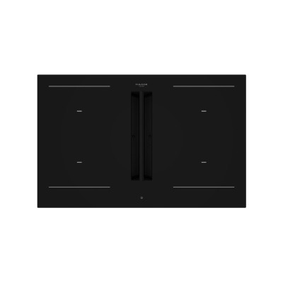 Placa de inducción Fulgor fhh 800 id tc bk con campana integrada 80 cm negro