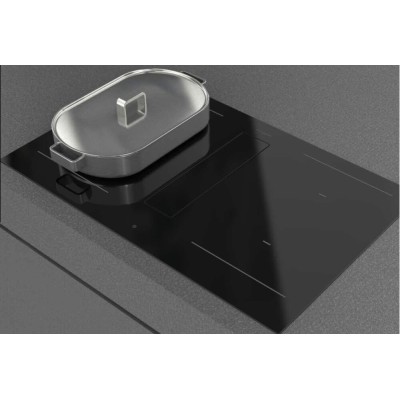 Fulgor fhh 800 id tc bk induction hob with integrated hood 80 cm black