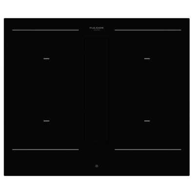 Placa de inducción Fulgor fhh 600 id tc bk con campana integrada 60 cm negro