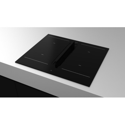 Fulgor fhh 600 id tc bk induction hob with integrated hood 60 cm black