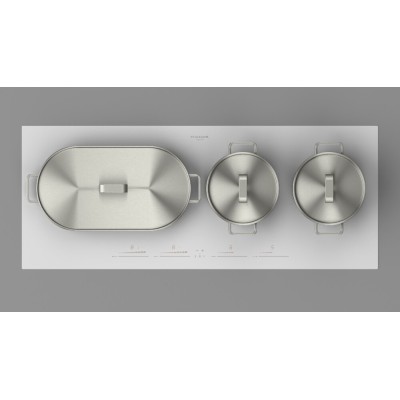 Fulgor fchl 904 id ts wh induction hob 90 cm white glass ceramic