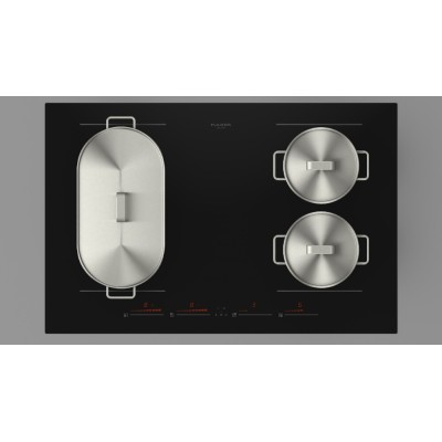 Fulgor fch 804 id ts bk induction hob 80 cm black glass ceramic