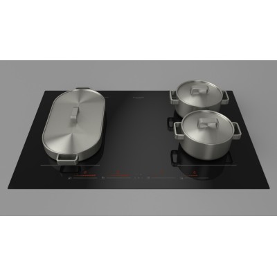 Fulgor fch 804 id ts bk induction hob 80 cm black glass ceramic