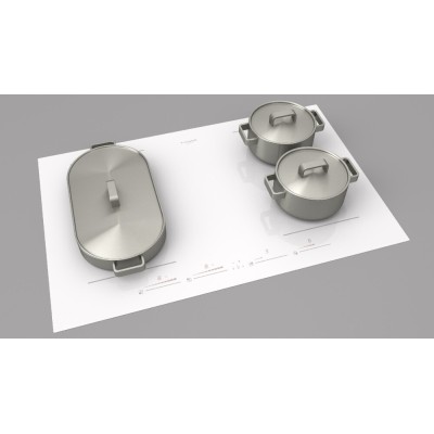 Fulgor fch 804 id ts wh plaque à induction vitrocéramique blanche 80 cm