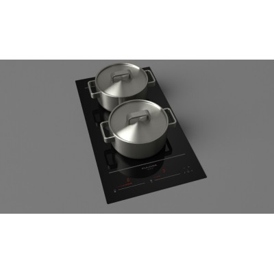 Fulgor fch 302 id ts bk induktionskochfeld 30 cm domino schwarz