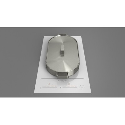 Fulgor fch 302 id ts wh 30 cm Domino weiß Induktionskochfeld