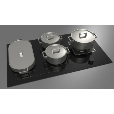 Fulgor fchh 905 id ts g dwk bk Hybrid-Kochfeld 90 cm schwarze Glaskeramik