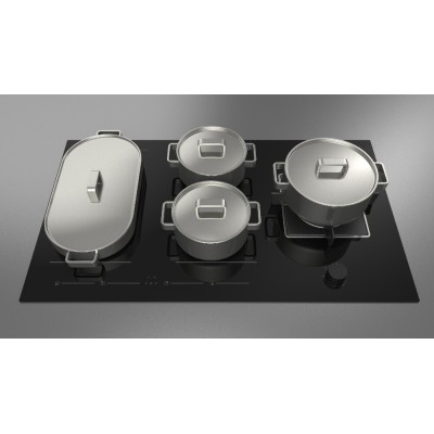 Fulgor fchh 905 id ts g dwk bk Hybrid-Kochfeld 90 cm schwarze Glaskeramik