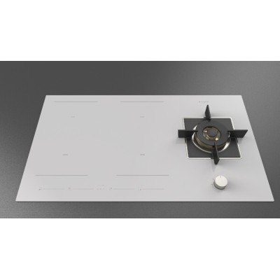 Fulgor fchh 905 id ts g dwk wh Hybrid-Kochfeld 90 cm weiße Glaskeramik