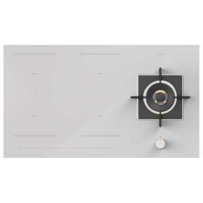 Fulgor fchh 905 id ts g dwk wh hybrid hob 90 cm white glass ceramic