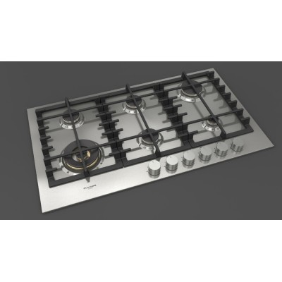 Table de cuisson à gaz Fulgor fph 906 g sem x 90 cm en acier inoxydable