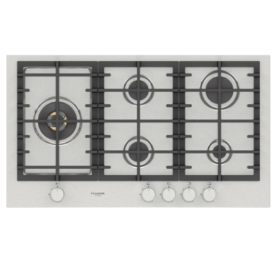 Fulgor fph 905 g wk x piano cottura a gas 90 cm acciaio inox