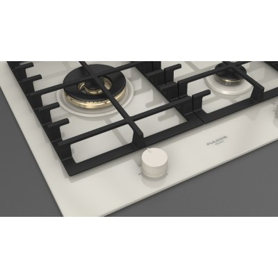 Fulgor fph 905 g wk whg gas hob 90 cm white glass